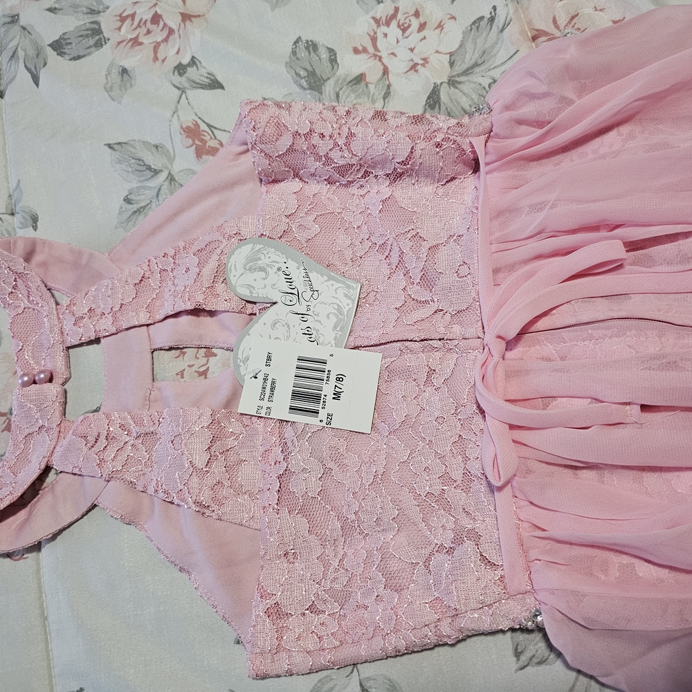 Pink Lace Kids Dress
